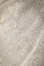 Urviya Chikankari Georgette Tone on Tone Saree with Mukaish Work White