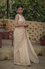 Urviya Chikankari Saree Pure Tissue - Cutdana Work