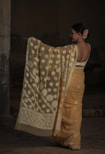 Urviya Chikankari Viscose Georgette Saree with Palla Booti Yellow