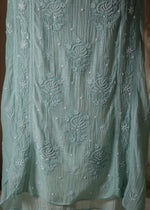 Urviya Unstiched Chikankari Mul Chanderi Suit Piece With Cutdana and Pearl Work