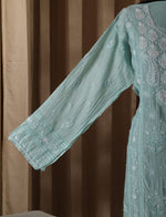 Urviya Unstiched Chikankari Mul Chanderi Suit Piece With Cutdana and Pearl Work