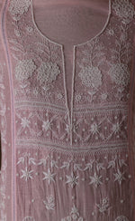 Urviya Unstiched Chikankari Mul Chanderi Suit Piece With Cutdana and Pearl Work