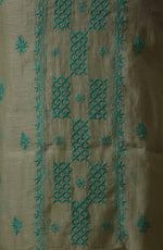 Urviya Unstiched Chikankari Mul Chanderi Suit - Gala Boota