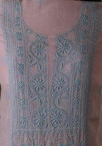 Urviya Unstiched Chikankari Mul Chanderi Suit - Gala Boota