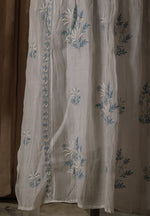 Urviya Semi Stiched Chikankari Suit Mul Chanderi - Gown