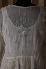 Urviya Semi Stiched Chikankari Suit Mul Chanderi - Gown