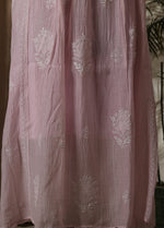 Urviya Semi Stiched Chikankari Mul Chanderi Angrakha Suit Piece