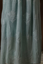 Urviya Semi Stiched Chikankari Mul Chanderi Angrakha Suit Piece