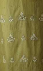 Urviya Semi Stiched Chikankari Maheshwari Cotton Suit - Mukaish Work