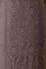 Urviya Unstiched Chikankari Suit Mul Chanderi - Cutdana and Pearl Work