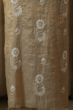 Urviya Unstiched Chikankari Semi Tissue Suit Piece - Pattern 2