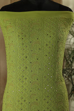 Urviya Unstiched Chikankari Georgette Suit Piece with Mukaish