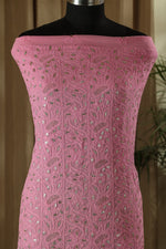 Urviya Unstiched Chikankari Georgette Suit With Gotta Patti Work