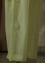 Urviya Semi Stiched Chikankari Cotton Co-ord Set