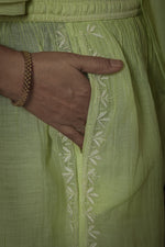 Urviya Semi Stiched Chikankari Cotton Co-ord Set
