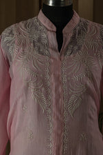 Urviya Semi Stiched Chikankari Cotton Co-ord Set