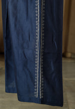 Urviya Semi Stiched Chikankari Mul Chanderi Co-ord Set with Cutdana and Pearl Work