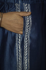 Urviya Semi Stiched Chikankari Chanderi Co-ord Set with Mukaish and Pitta Work