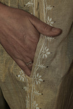 Urviya Semi Stiched Chikankari Pure Tissue Co-ord Set with Mukaish Work - Pattern 2