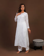 Urviya Chikankari Muslin 2 piece Bakhiya Ghaaspatti Work and Gala Boota
