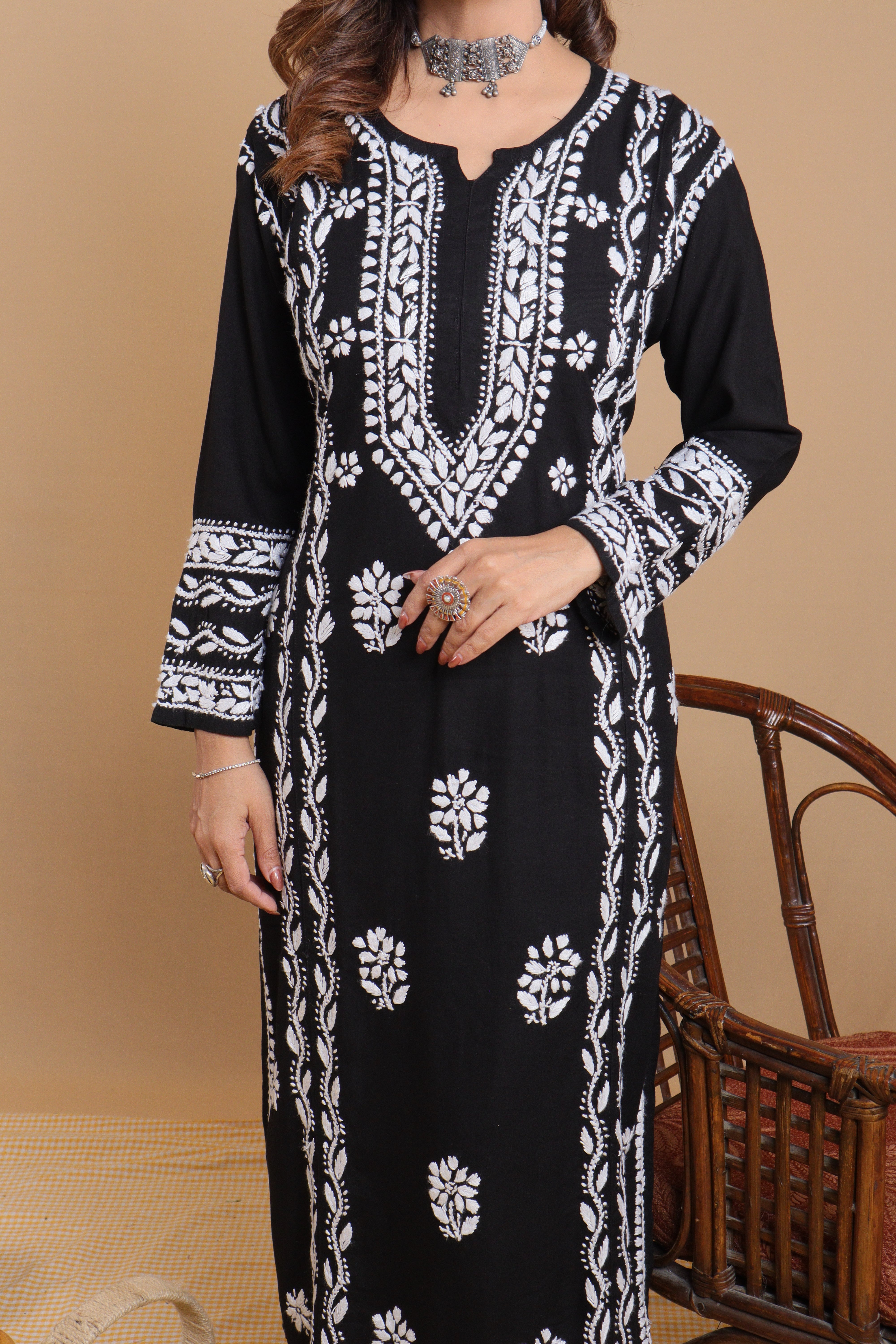Black Rayon Panel 3 Piece Set