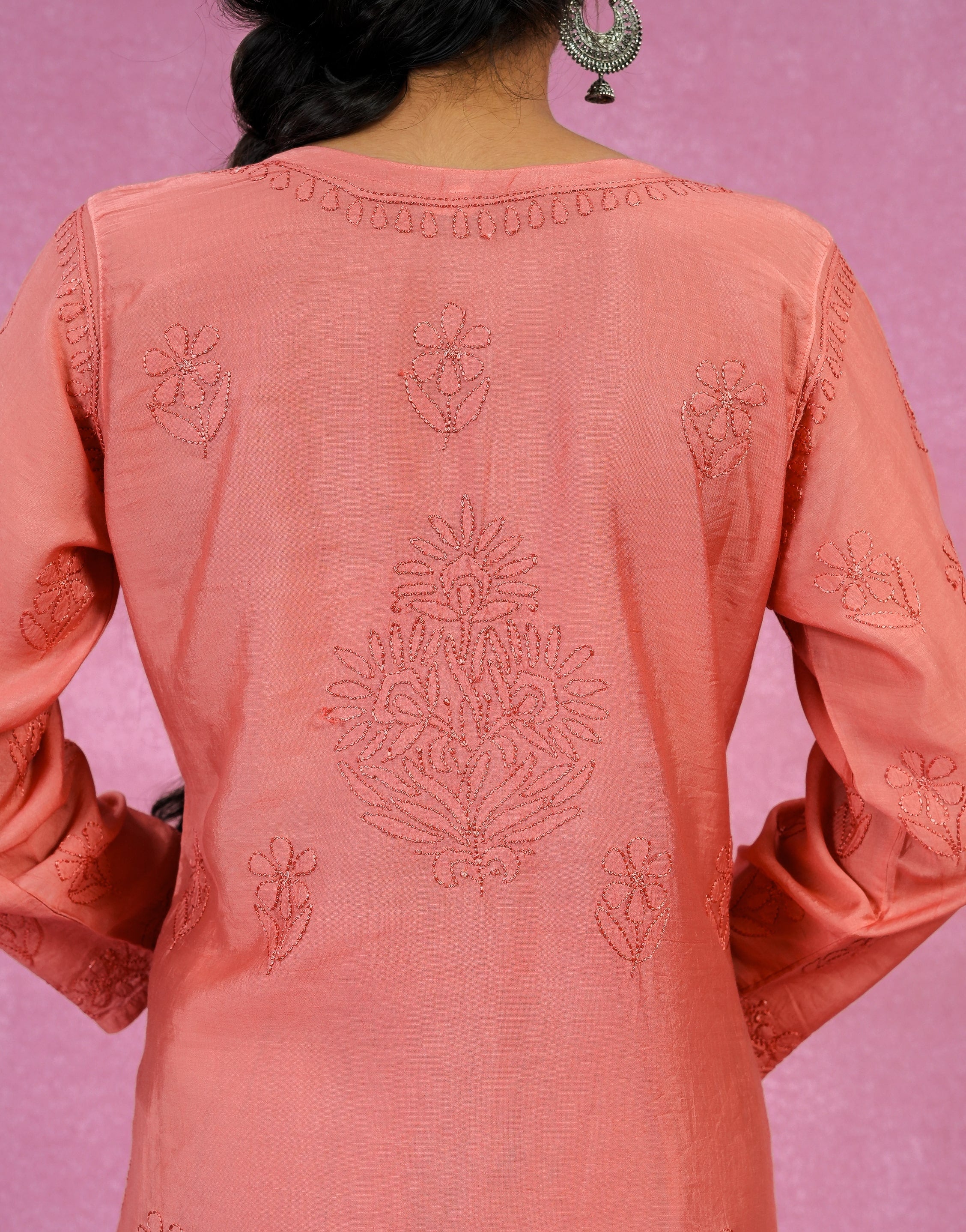 Red Chanderi 2 Piece Set