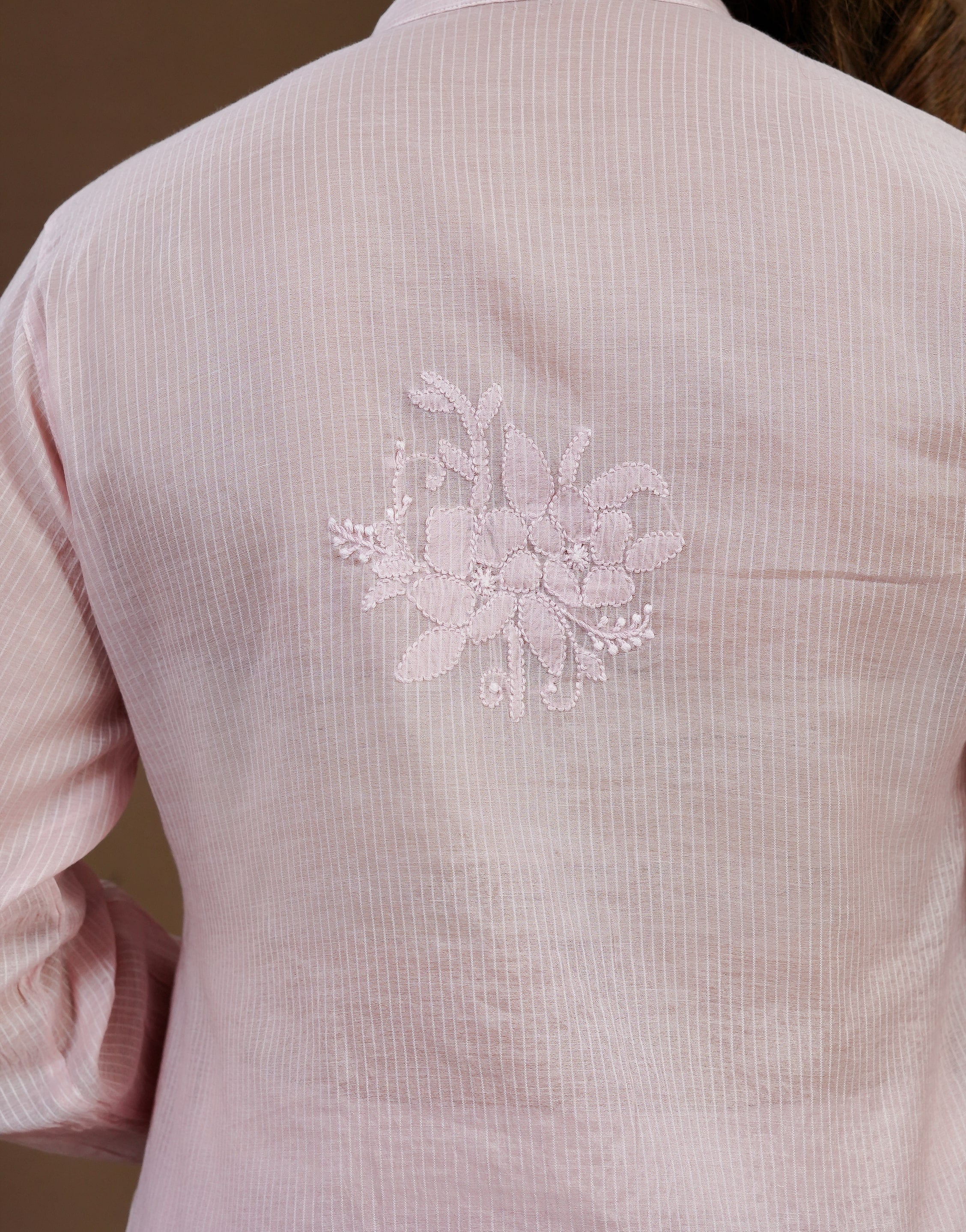 Urviya Chikankari Co-ord Set Maheshwari Cotton Onion