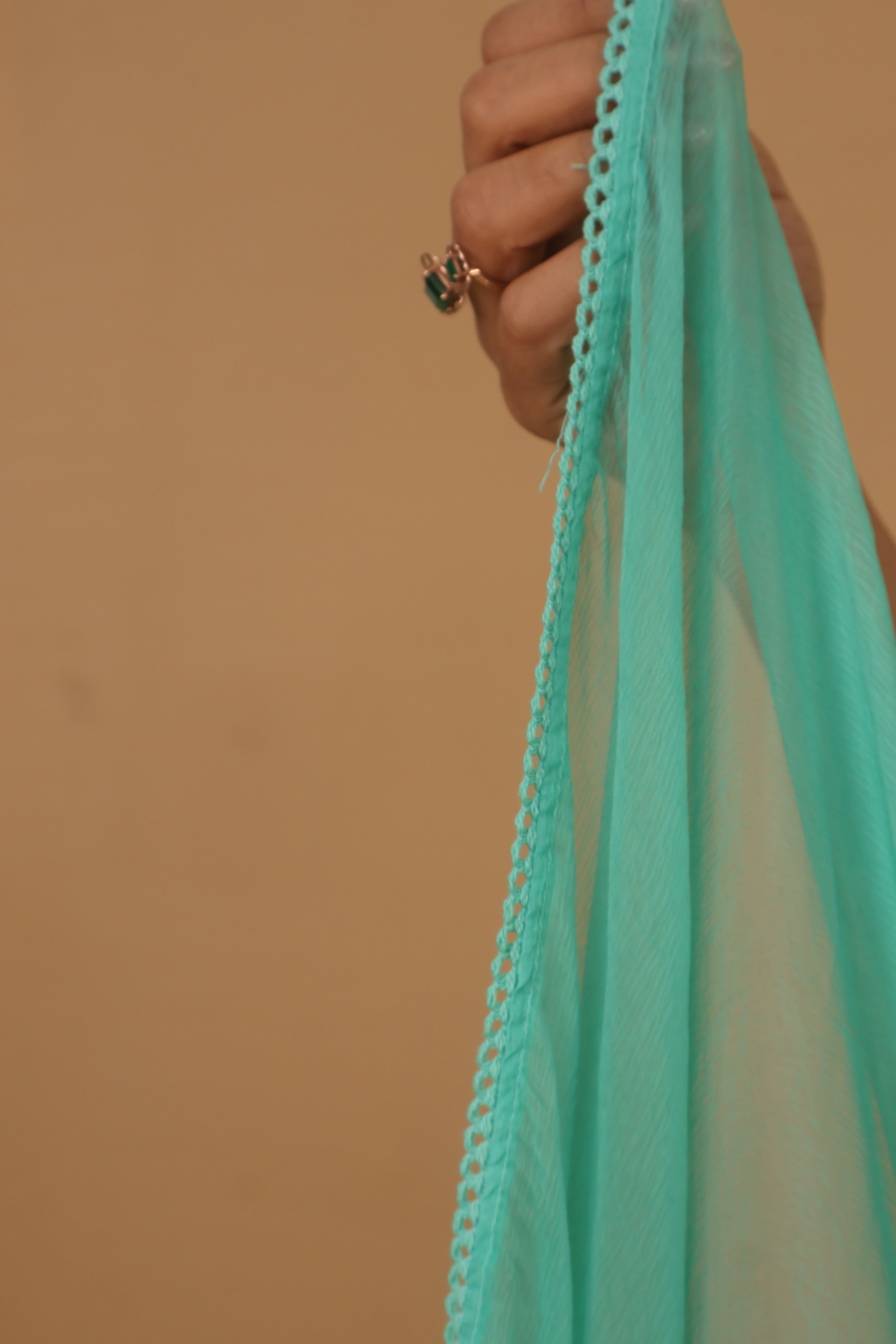 Green Chiffon Dupatta - 835