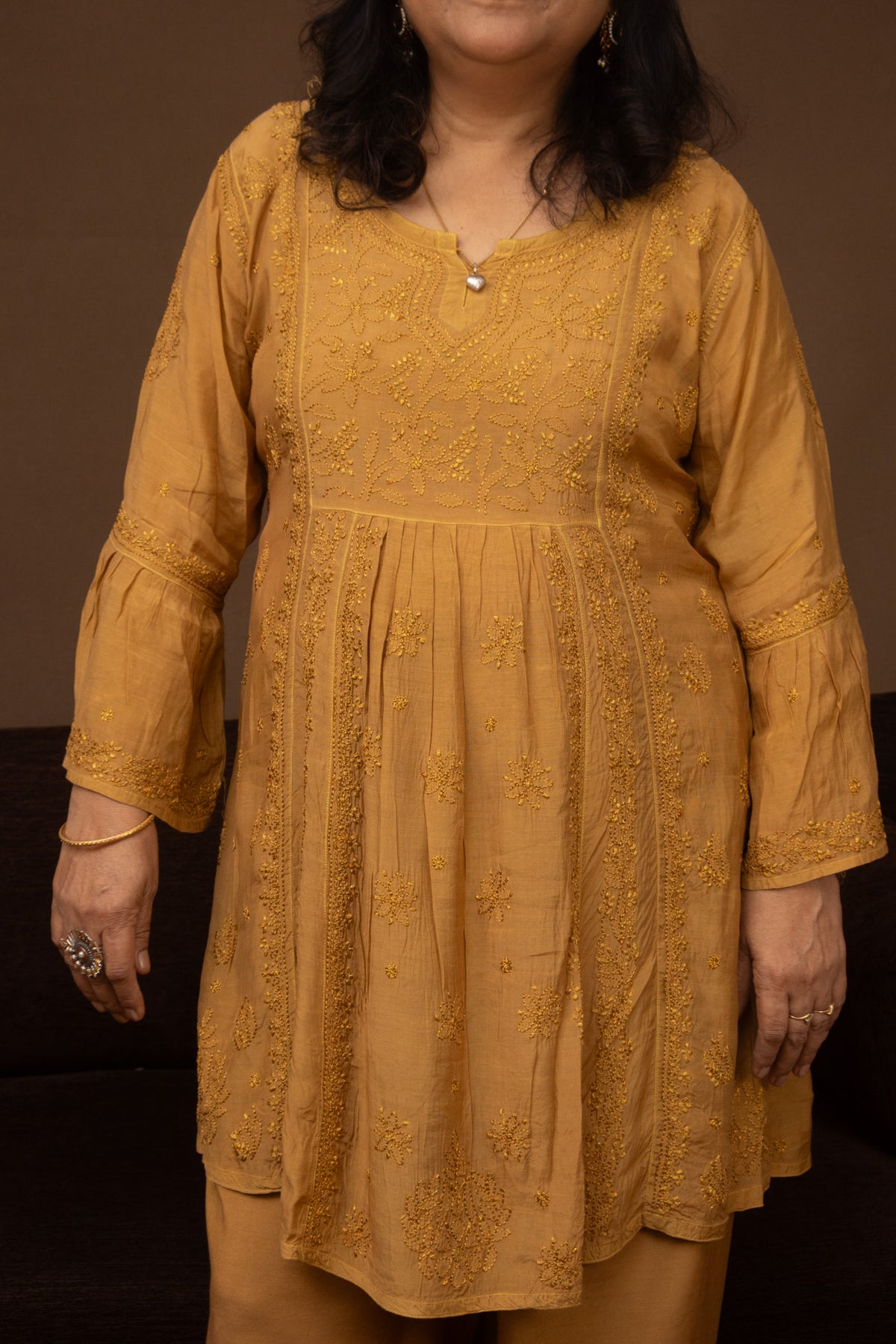 Yellow Muslin Nyra Kurti