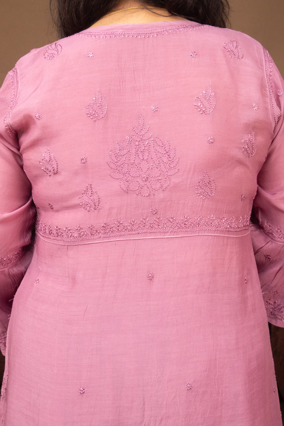 Lavendar Muslin Nyra Kurti Afghani 2 Piece Set