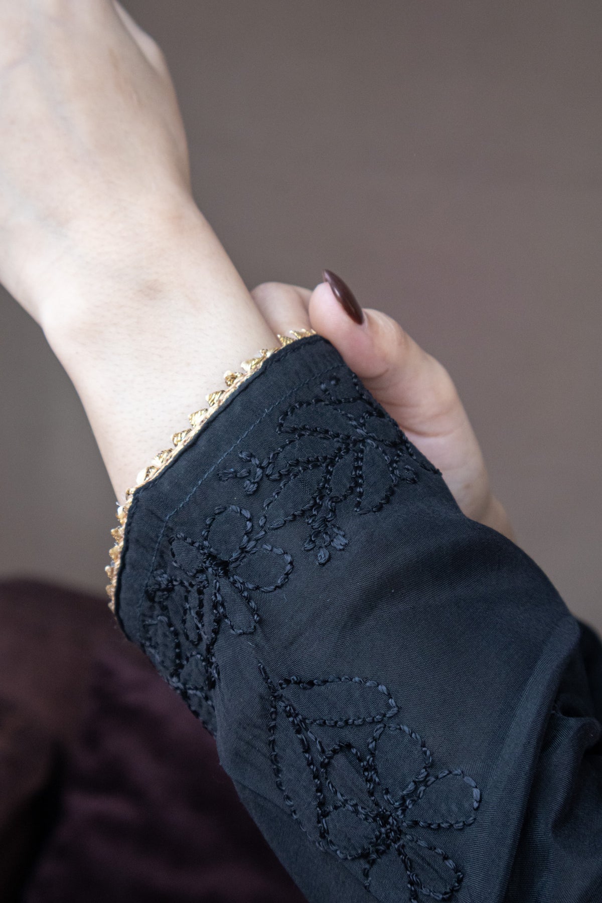 Black Festive Chikankari Muslin 2 Piece Set