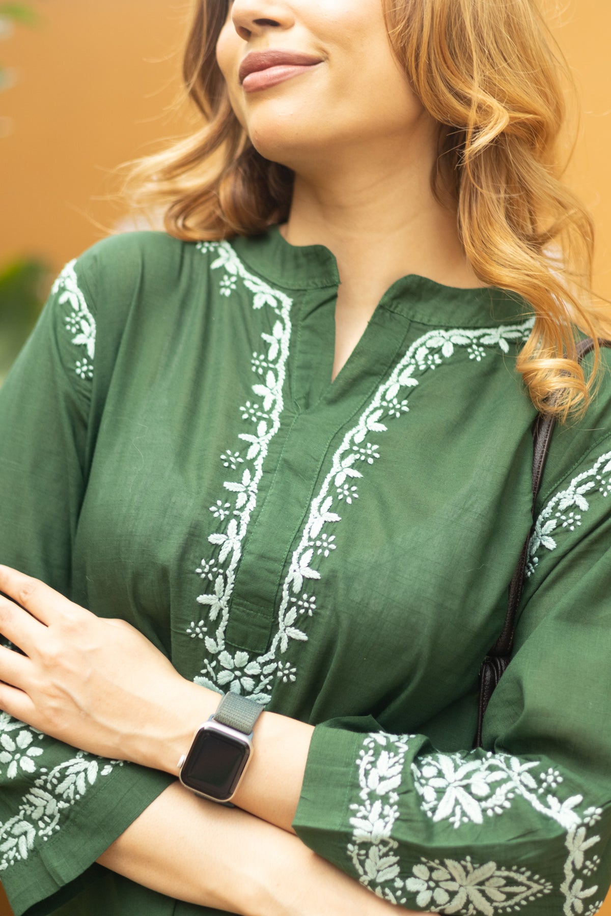 Green Everyday Chikankari Cotton Coord Set