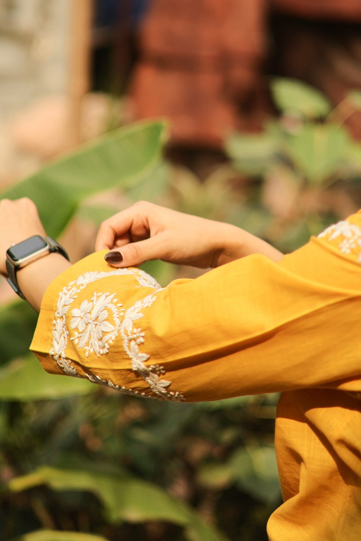Yellow Everyday Chikankari Cotton Coord Set