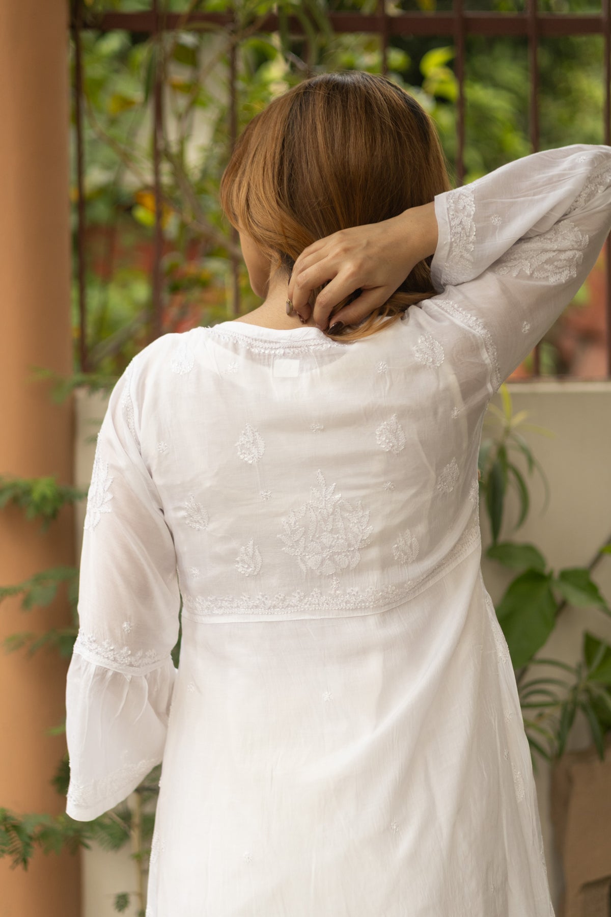 White Muslin Nyra Kurti