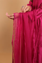 Purple Chiffon Dupatta - 46