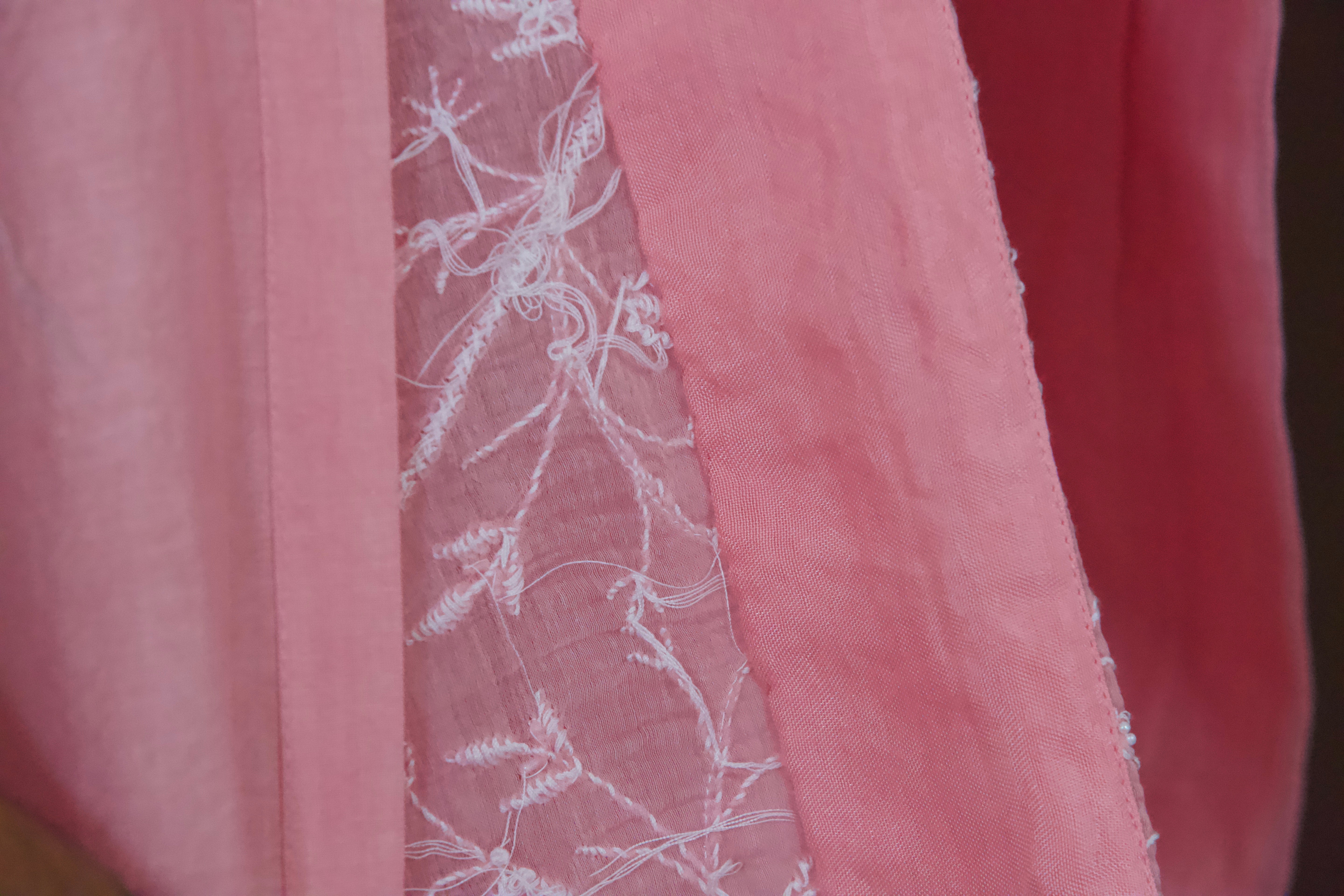 Premium Mul Chanderi Chikankari Sharara Set with  Pearl & Cutdana Work (3pc)