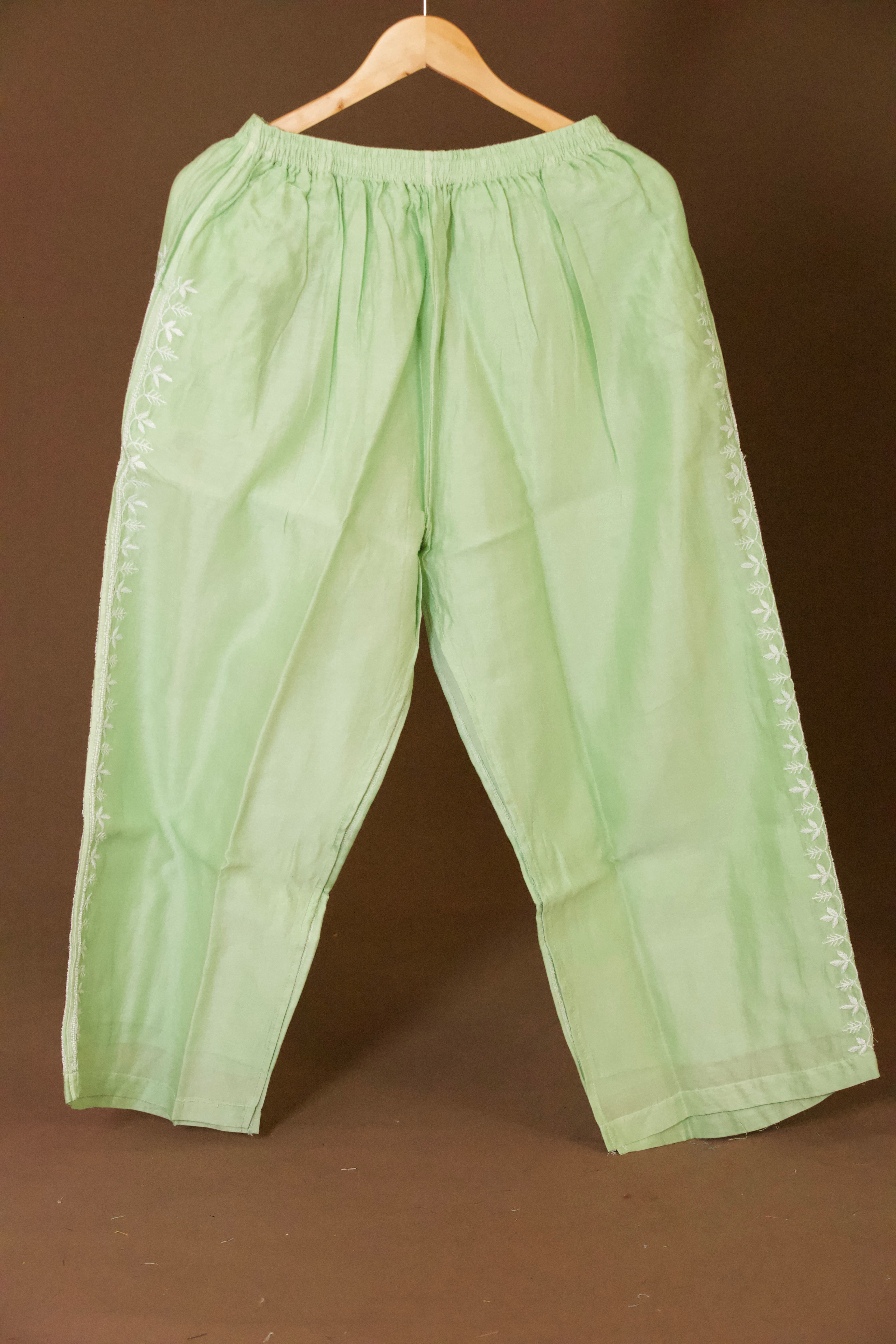 Premium Chikankari Mul Chanderi Co-ord Set with Pearl & Cutdana work