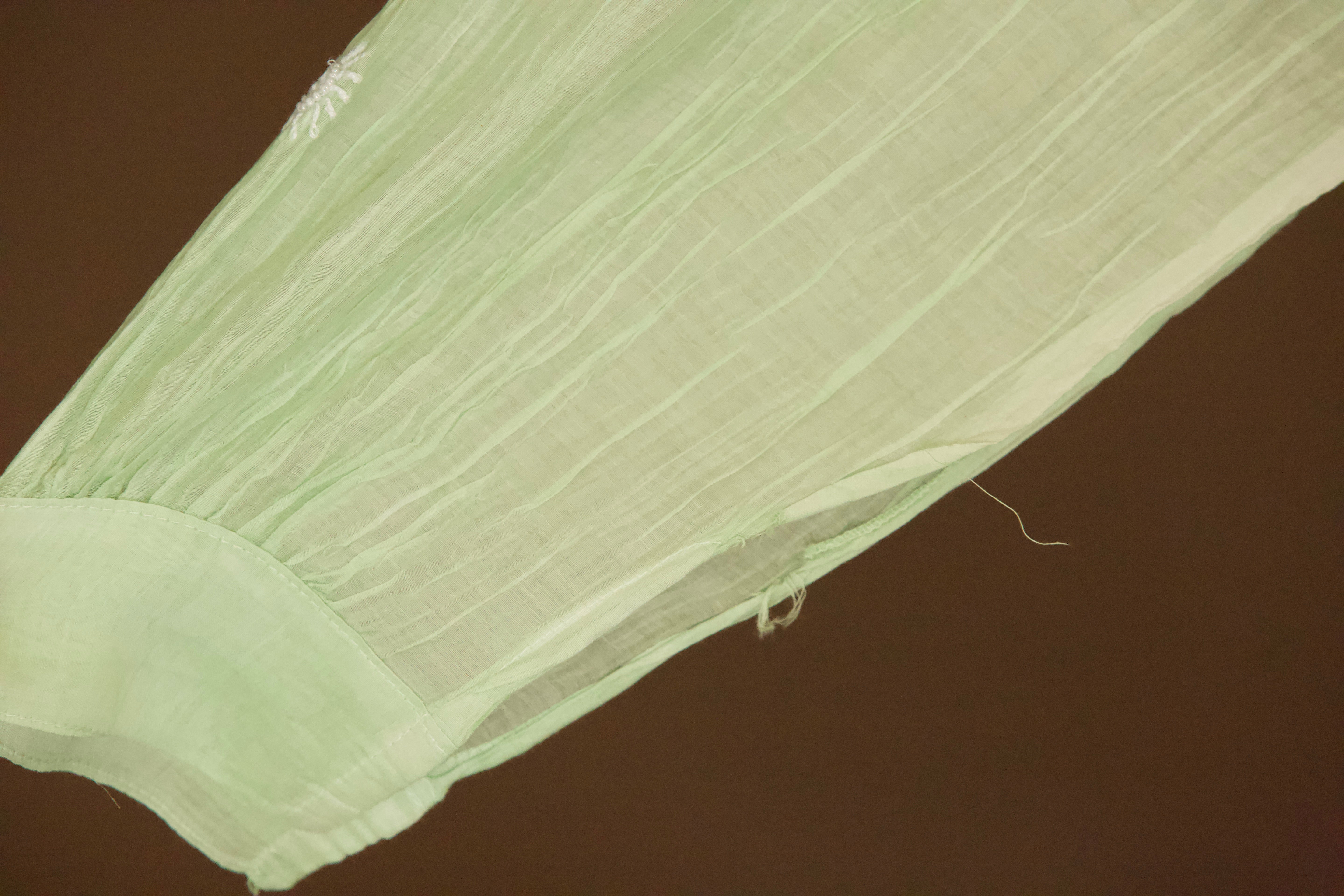 Premium Chikankari Mul Chanderi Co-ord Set with Pearl & Cutdana work