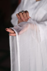 White Chiffon Dupatta - 0