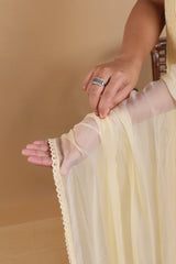 Yellow Chiffon Dupatta - 163LL